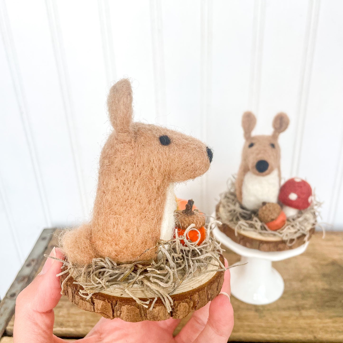 Felted Woodland Deer