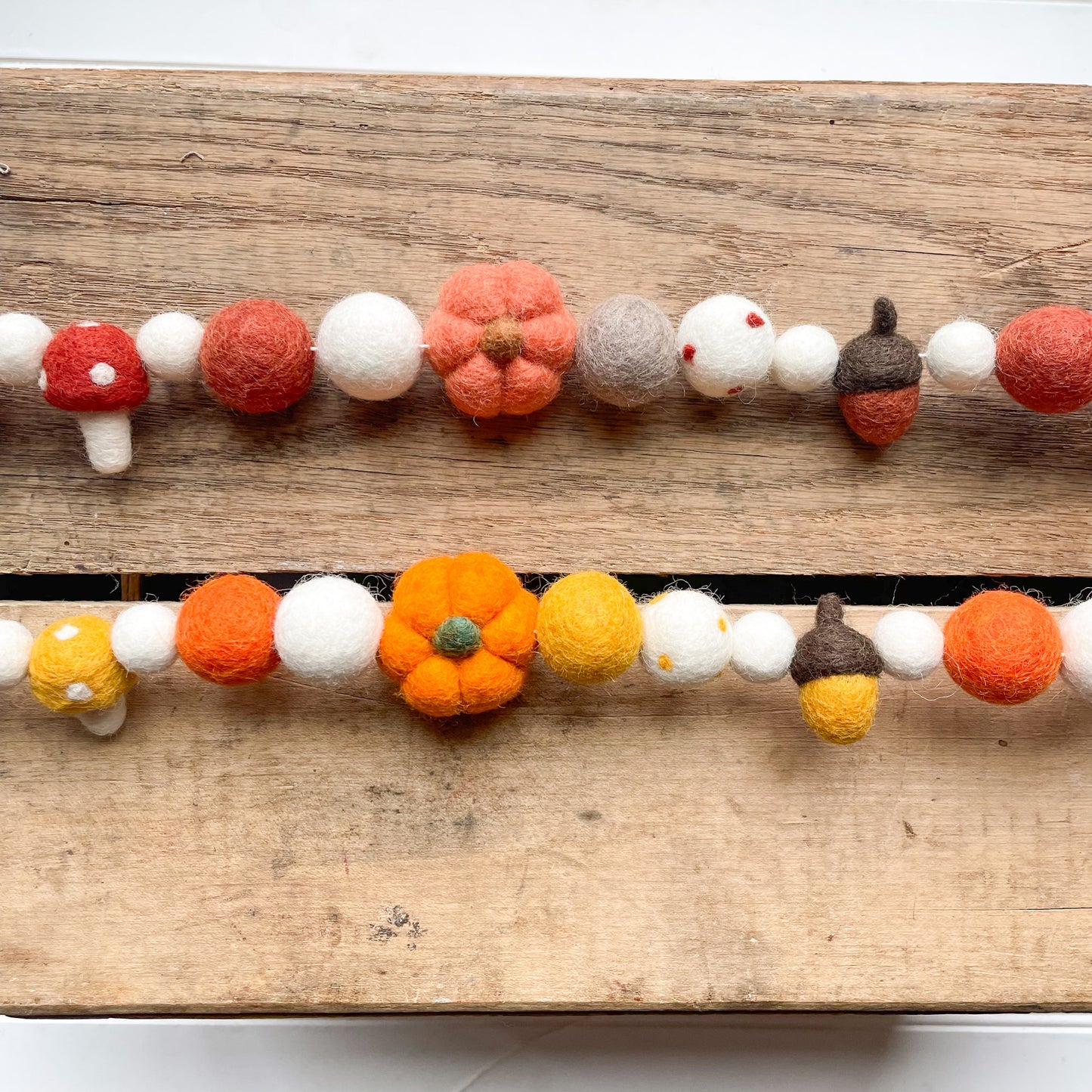 Fall Harvest Felt Ball Garland