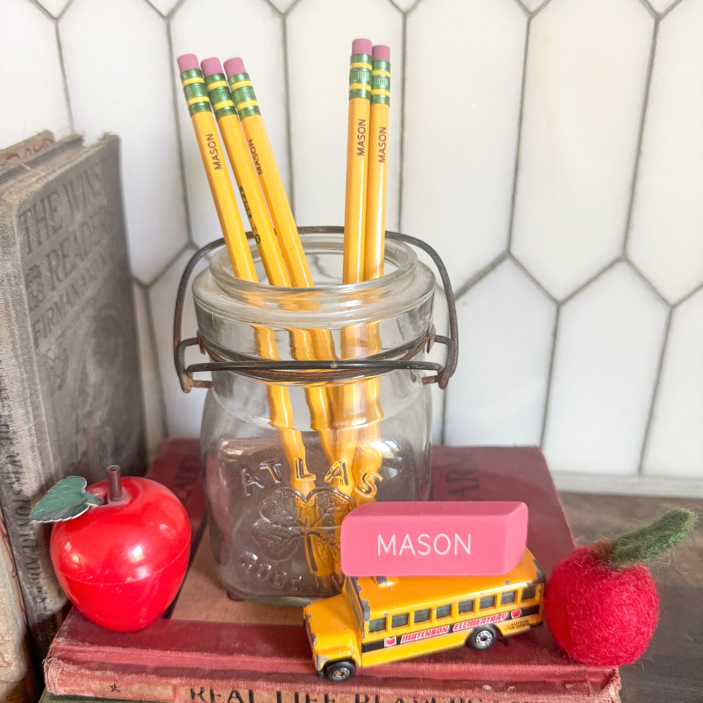 Custom Yellow Pencils- Pack of 5