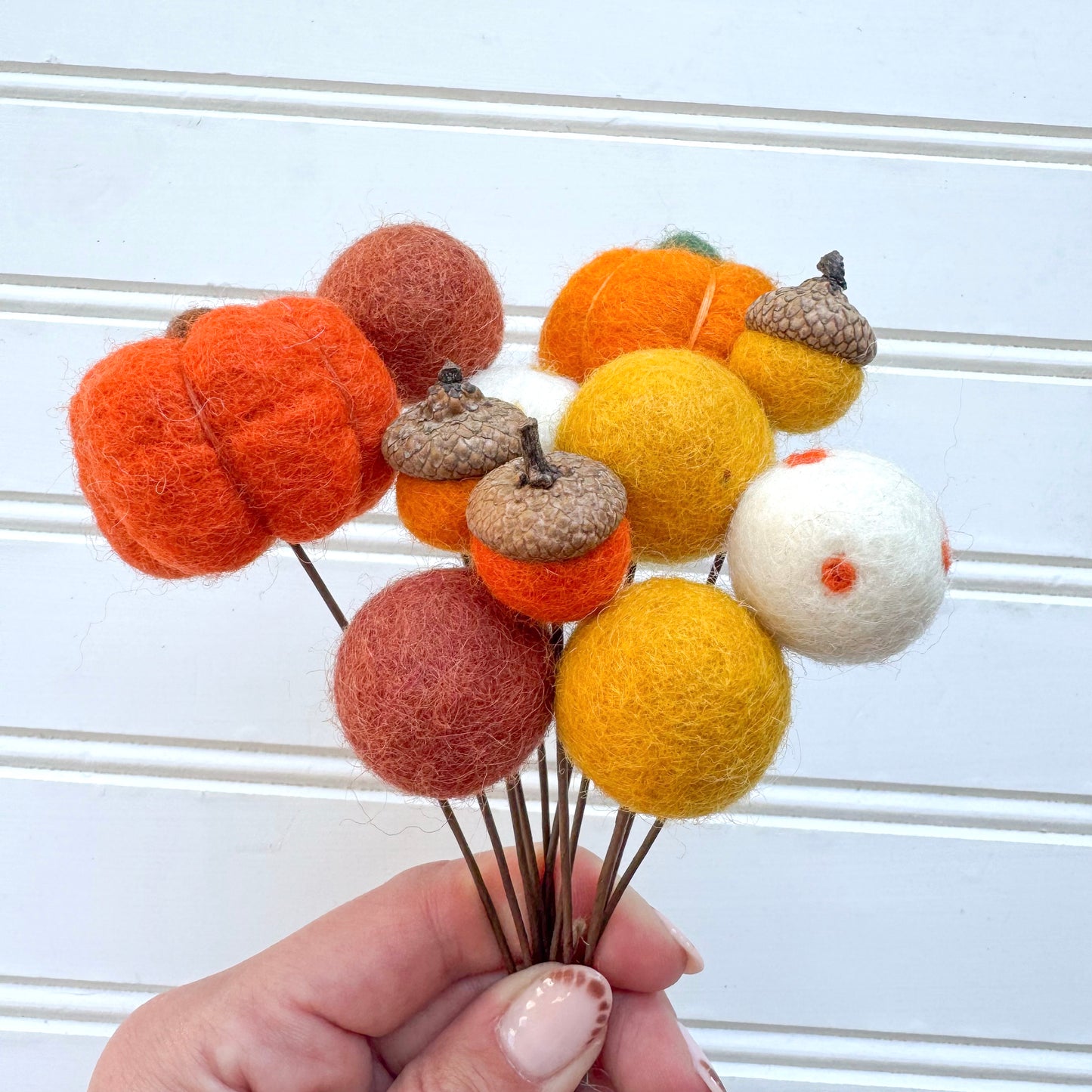 Pumpkin and Acorn Bouquet