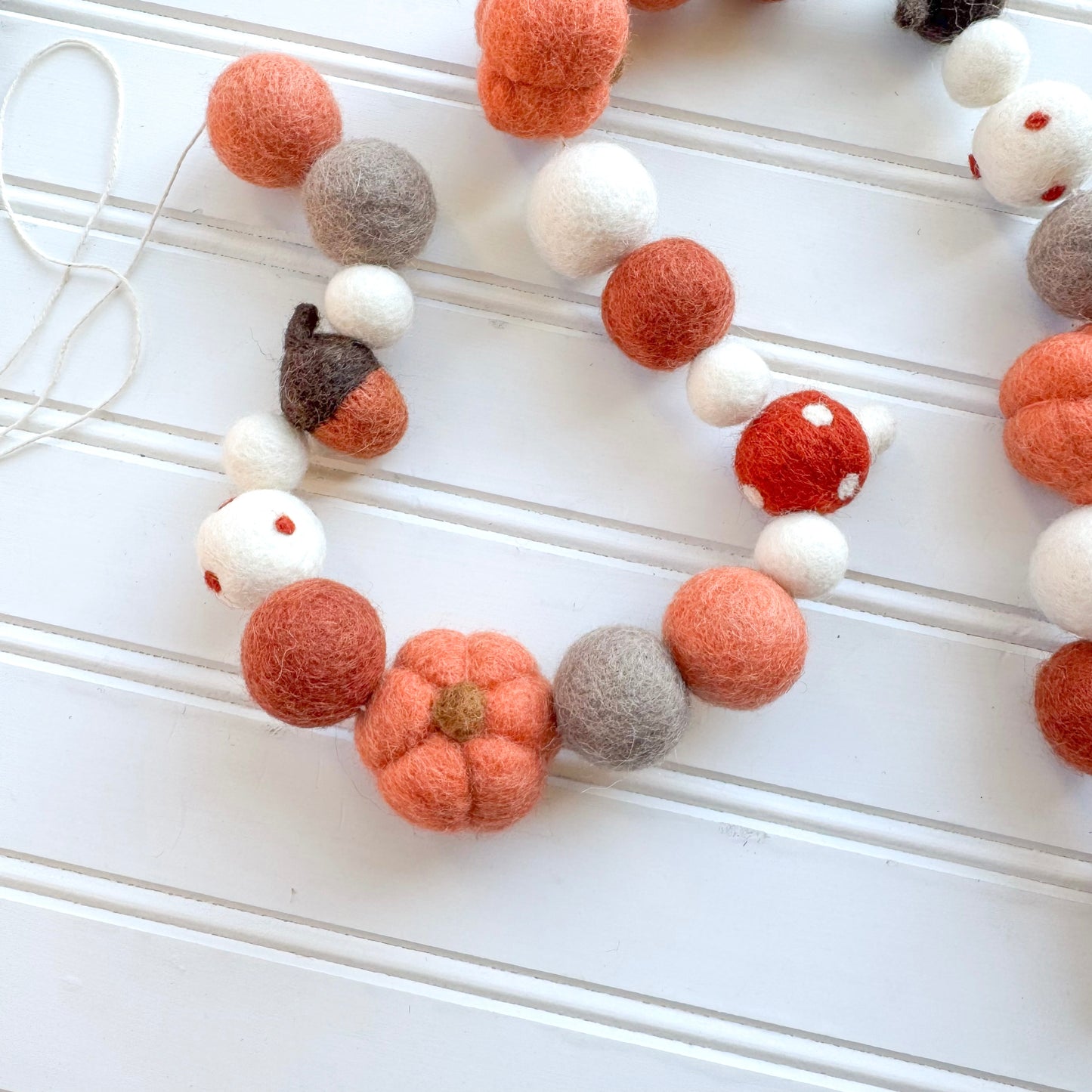 Fall Harvest Felt Ball Garland
