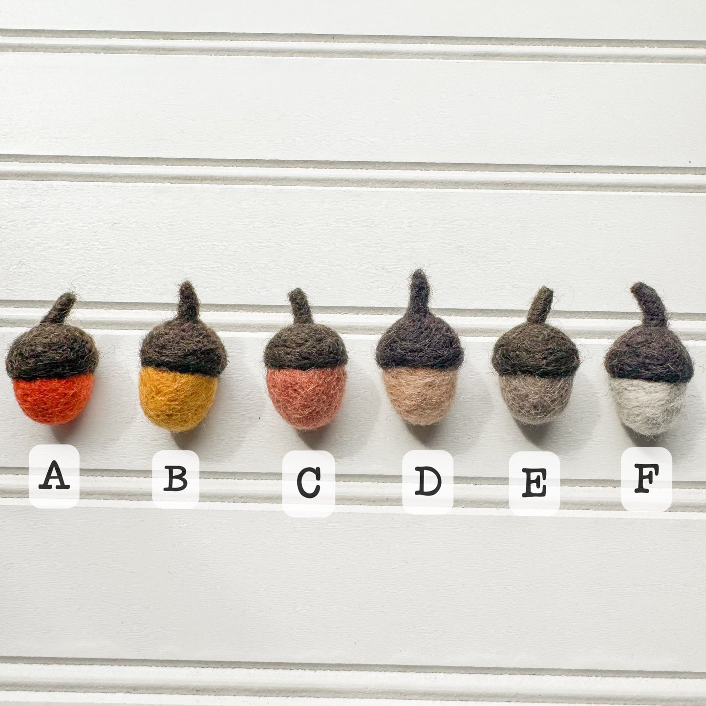 Felted Acorns