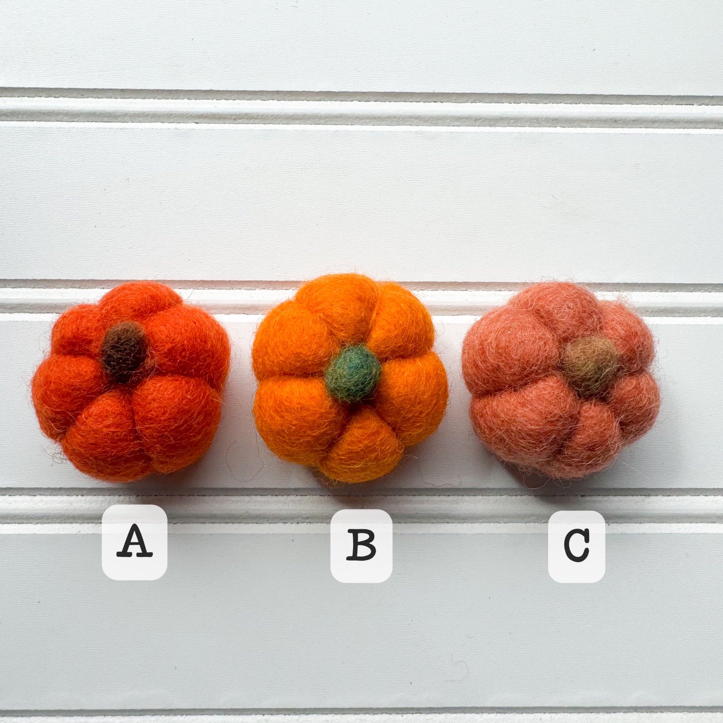 Felted Pumpkins