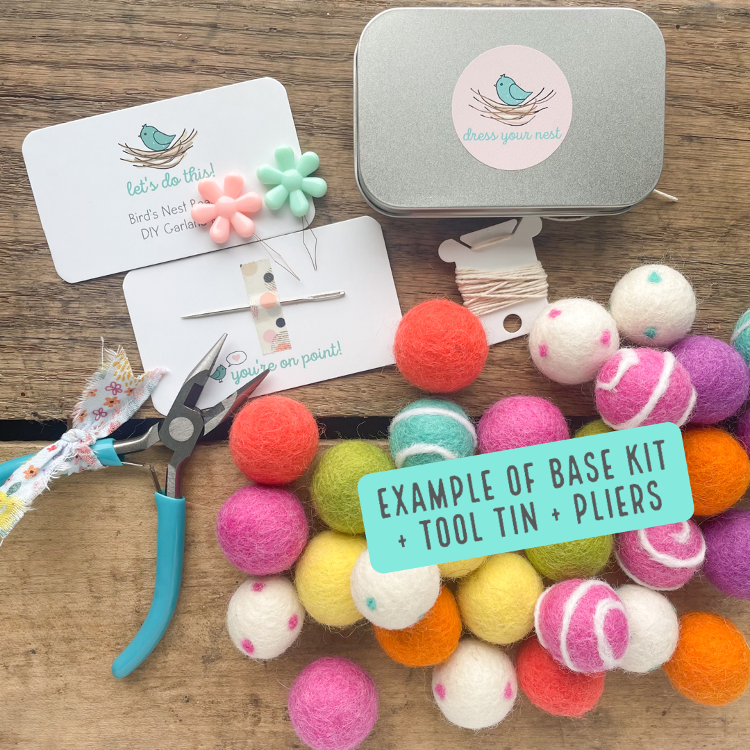 Pick Your Own Colors diy Felt Ball Garland