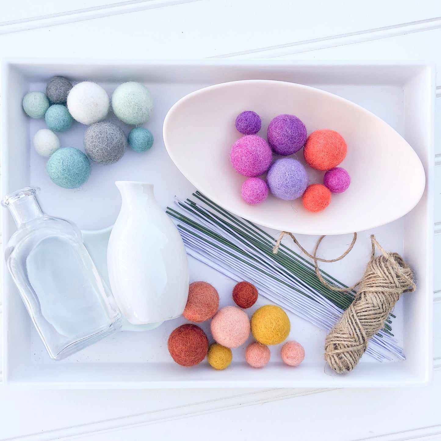Create-your-own Felt Ball Bouquet
