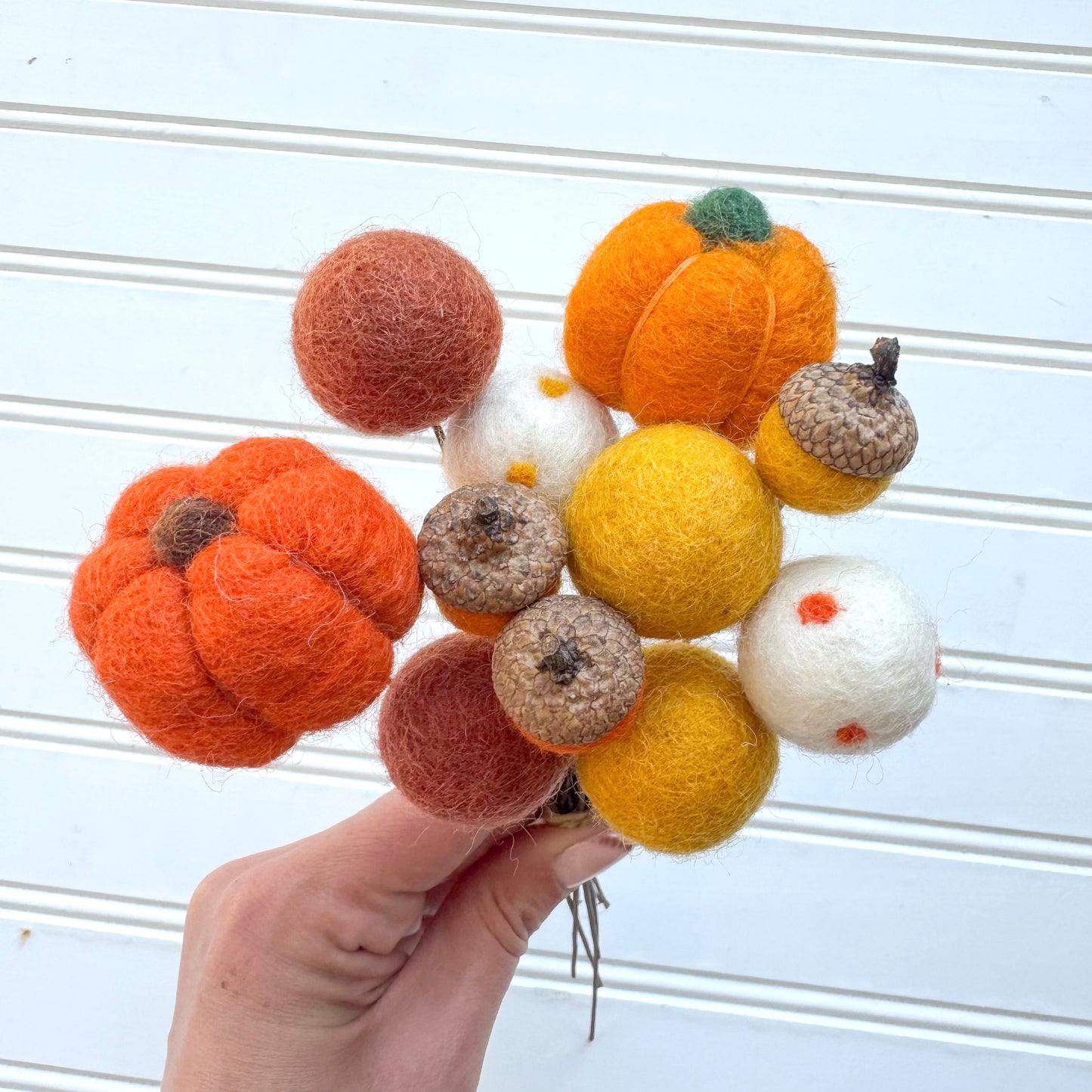 Pumpkin and Acorn Bouquet