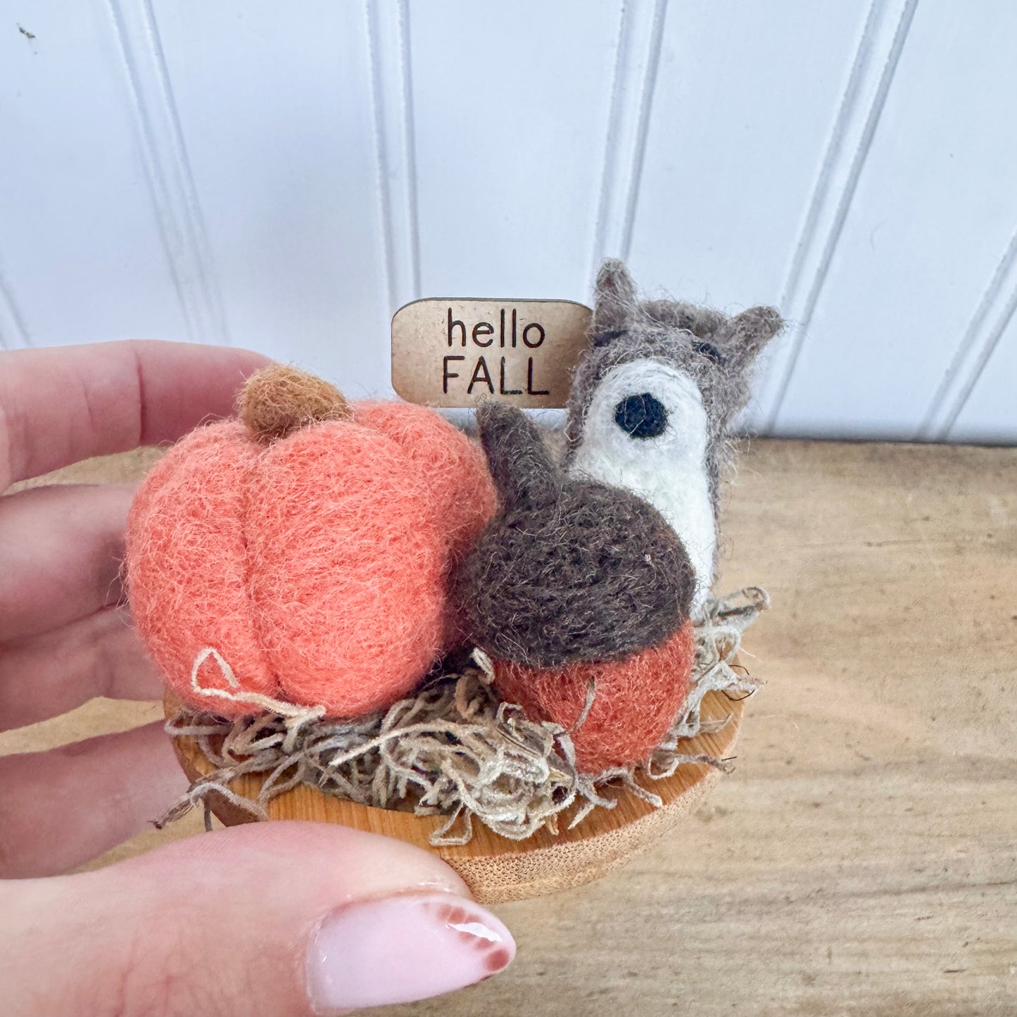 Squirrel and Acorn Arrangement