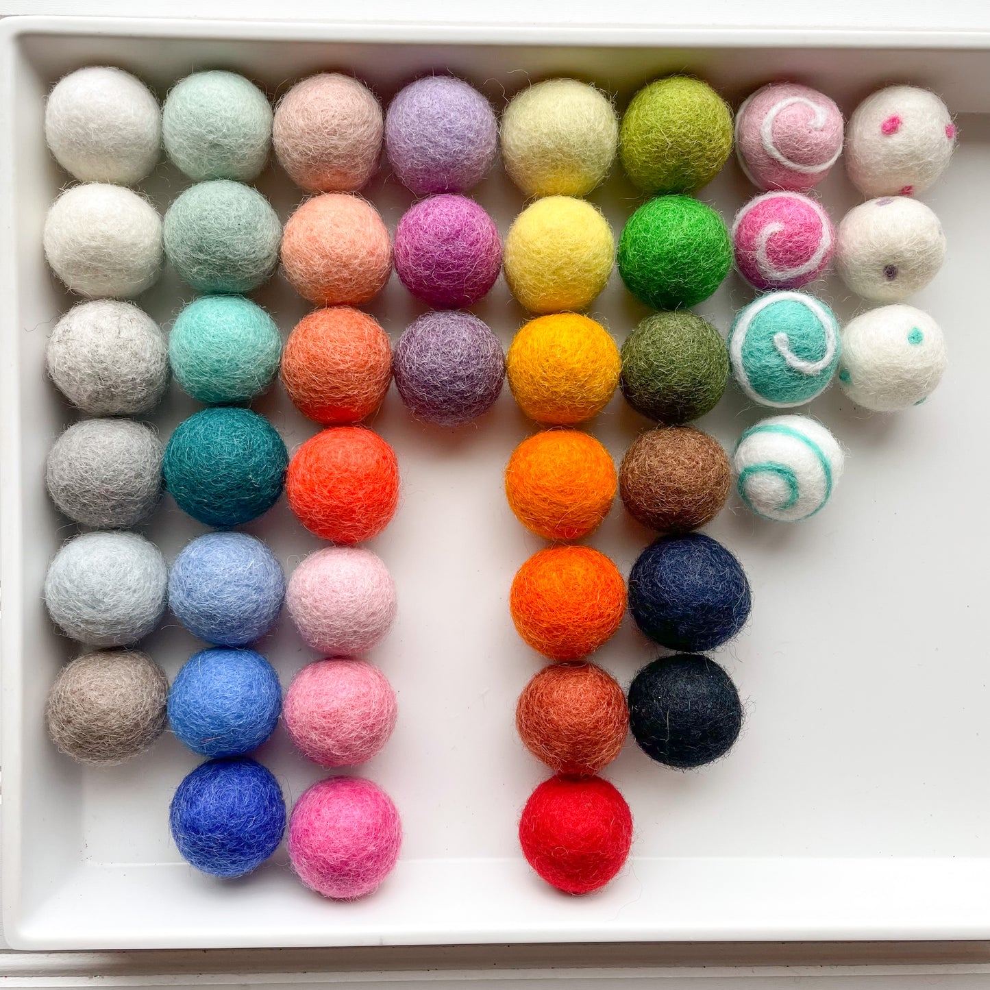 Pick Your Own Colors diy Felt Ball Garland