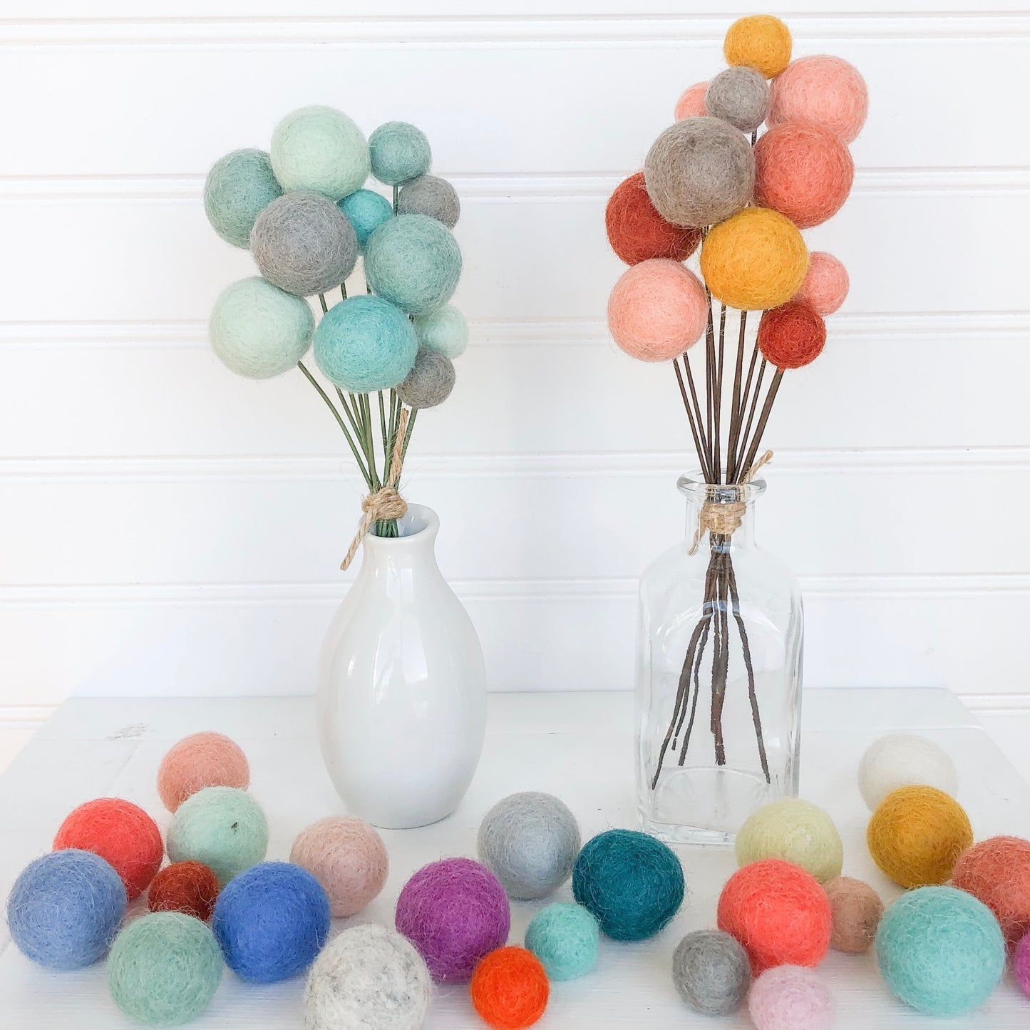 Create-your-own Felt Ball Bouquet